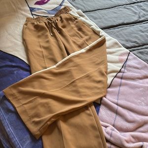 Women’s wide leg drawstring trouser with racing stripe